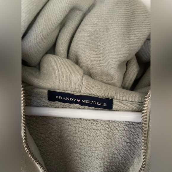 super cute light green brandy zip up - Picture 2 of 3